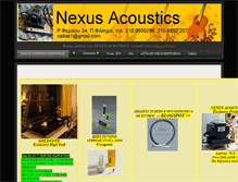 Tablet Screenshot of nexusacoustics.com